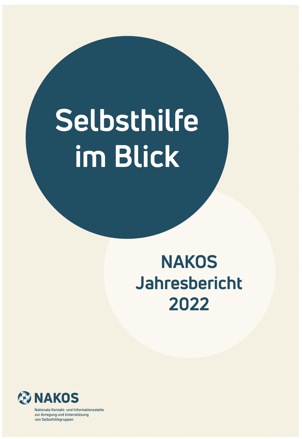 Titelbild des NAKOS-Jahresberichts 2022