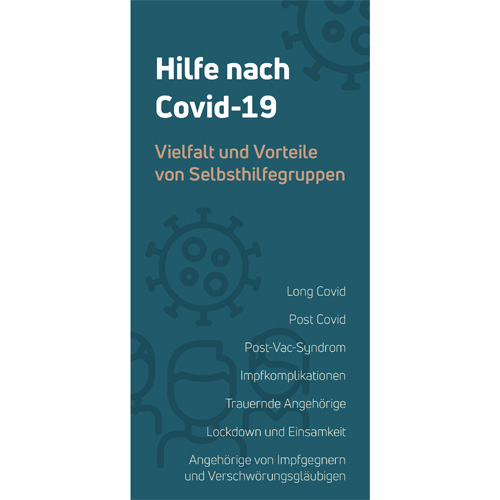 Titelbild des NAKOS-Faltblatts „Hilfe nach Covid-19“